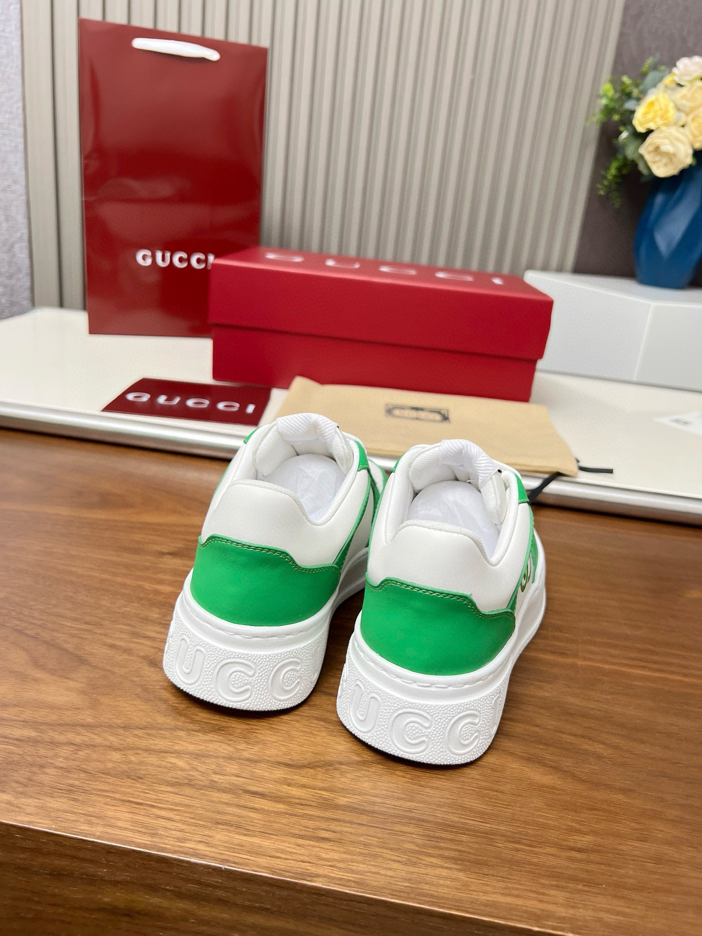 gucci g couples sneakers 35/45 - green/white - Image 6