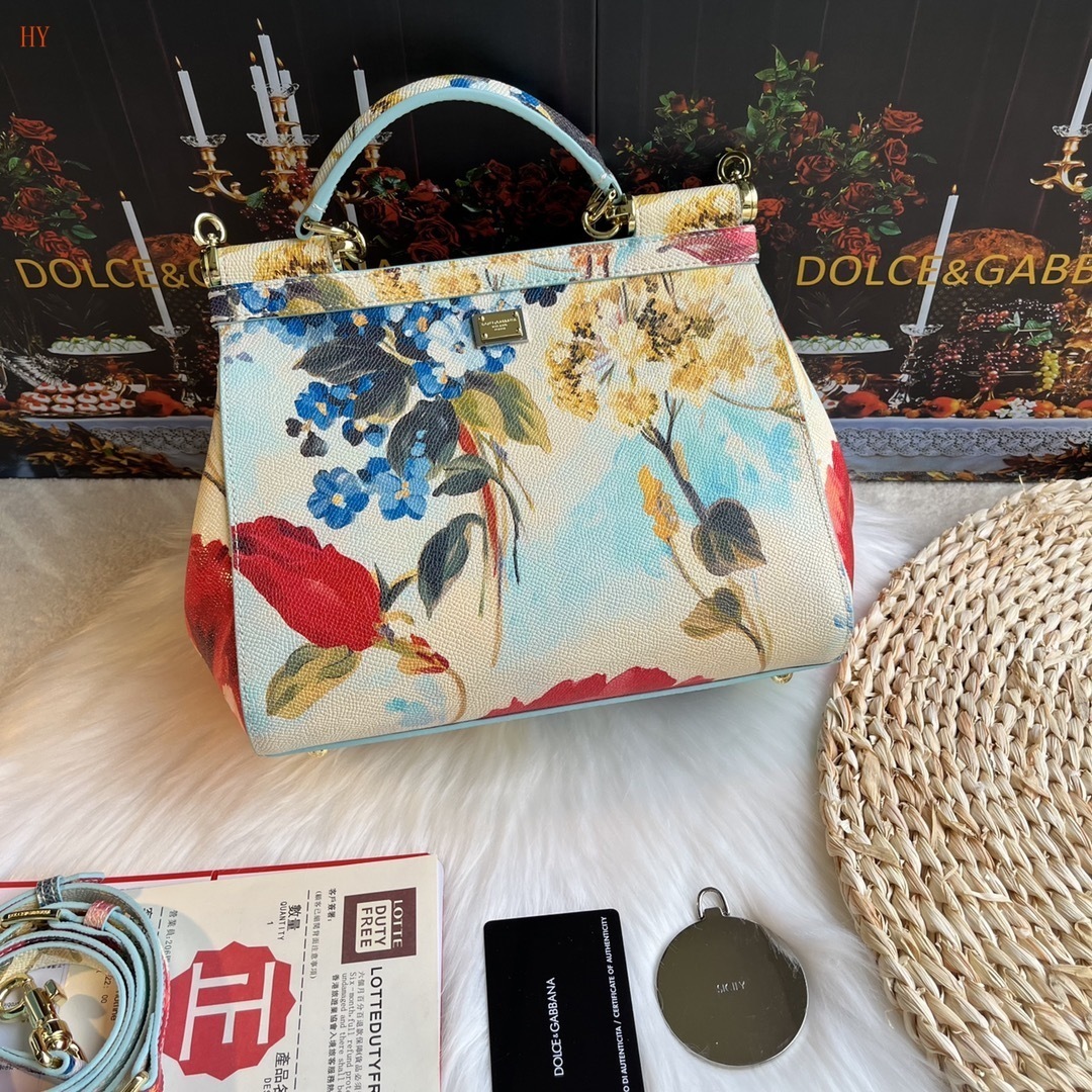 dolce & gabbana floral handbag 25*20*12.5 cm - Image 6