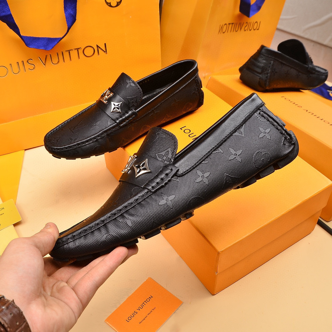 louis vuitton l slip-on shoes size 38-44 - Image 6