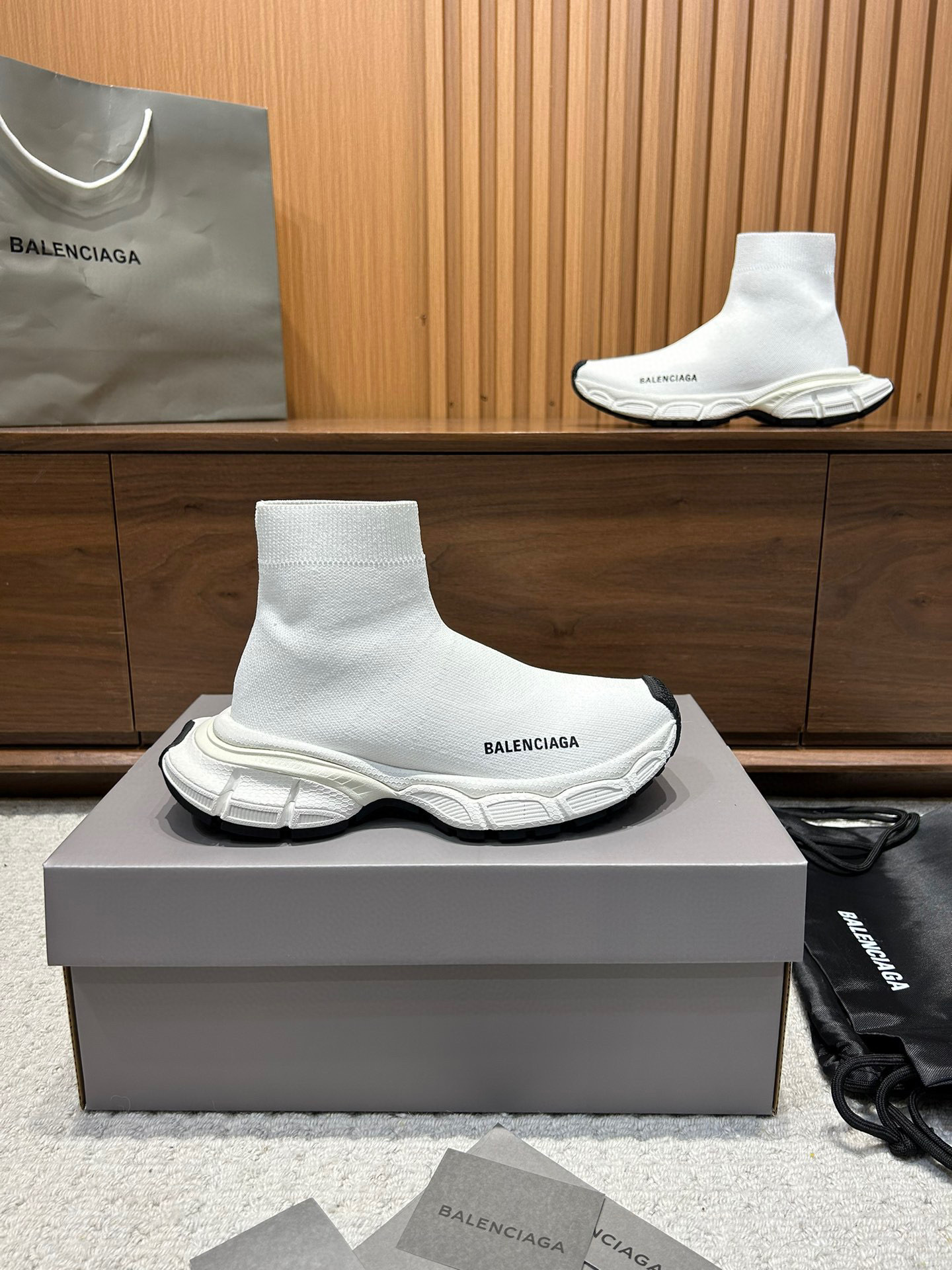 balenciaga couples' sneakers, size 35-44, white - Image 6