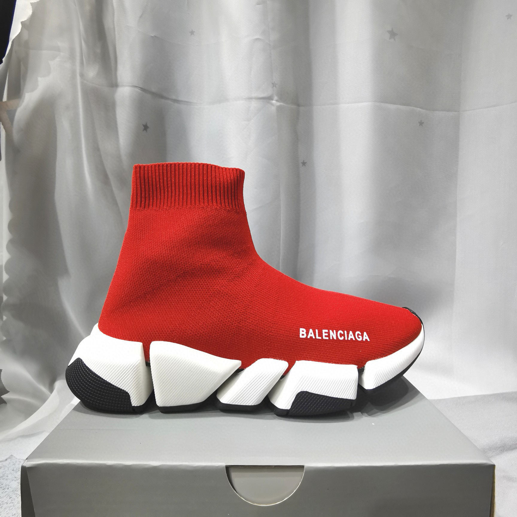 balenciaga red sock sneakers size 35-44 - Image 6