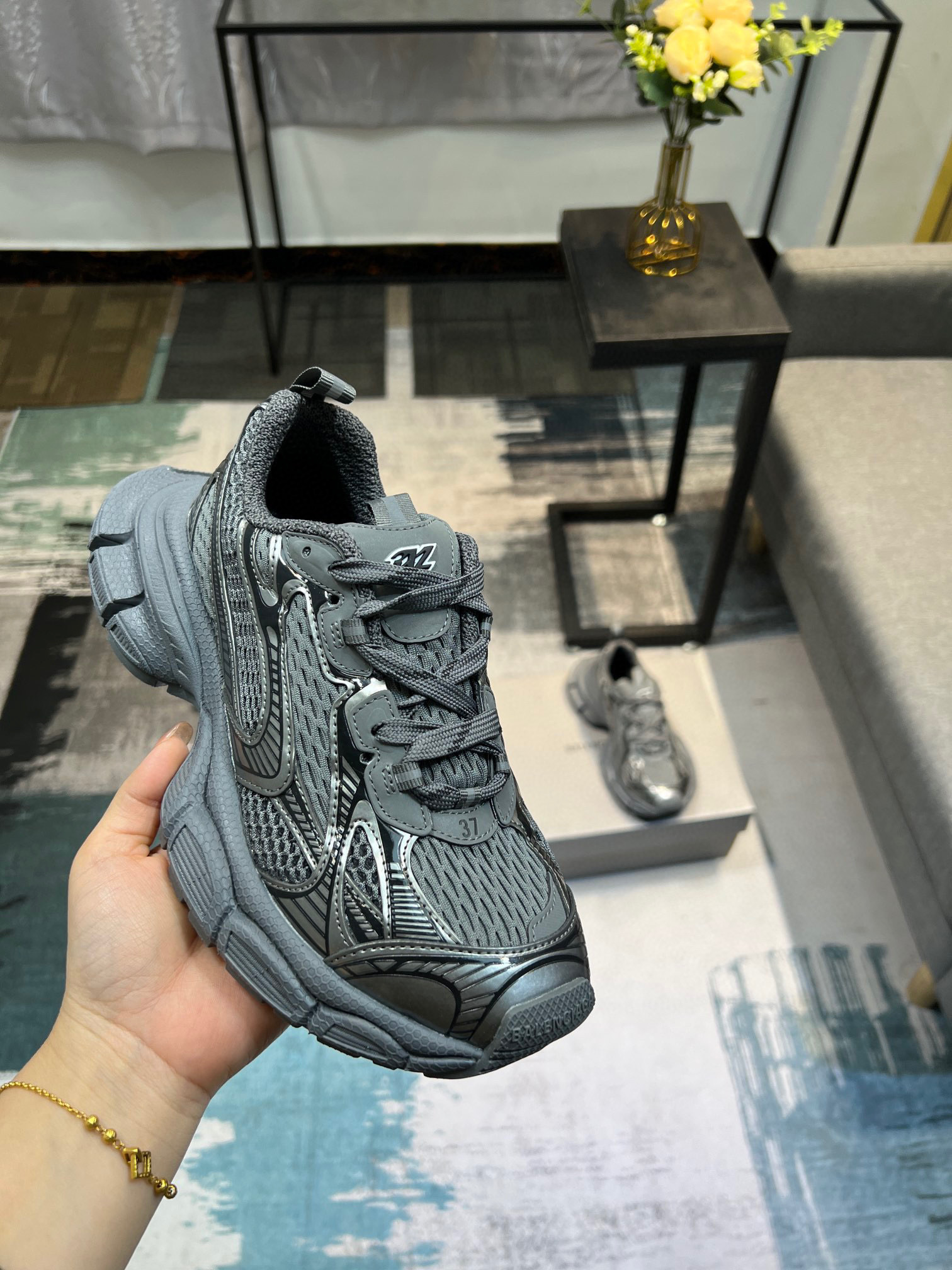 balenciaga unisex sneakers - size 35-44 - grey - Image 6