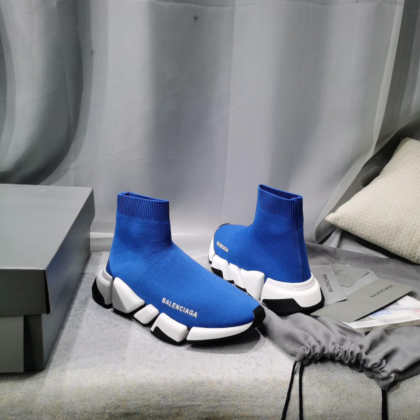 balenciaga blue sock sneakers size 35-44 - Image 6