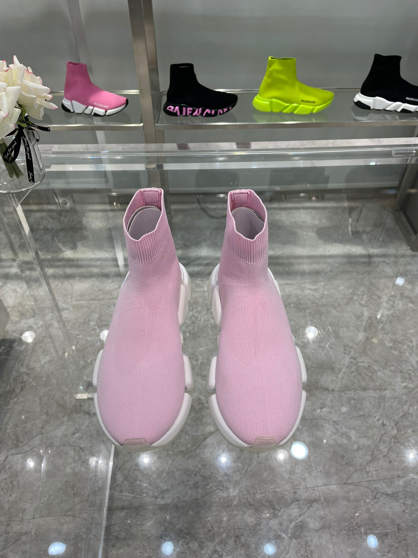 balenciaga pink sock sneakers size 35-44 - Image 6