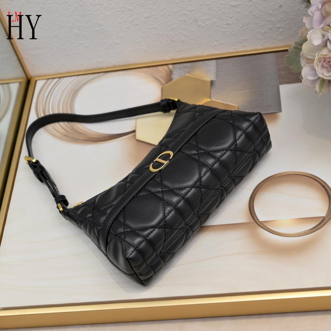 dior black quilted handbag - 23x13x6 cm - Image 6