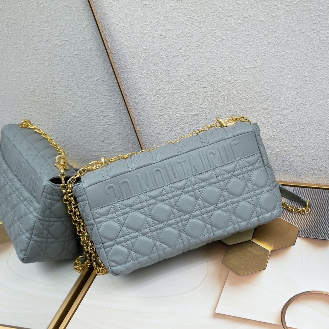 dior gray quilted leather chain bag - Image 6