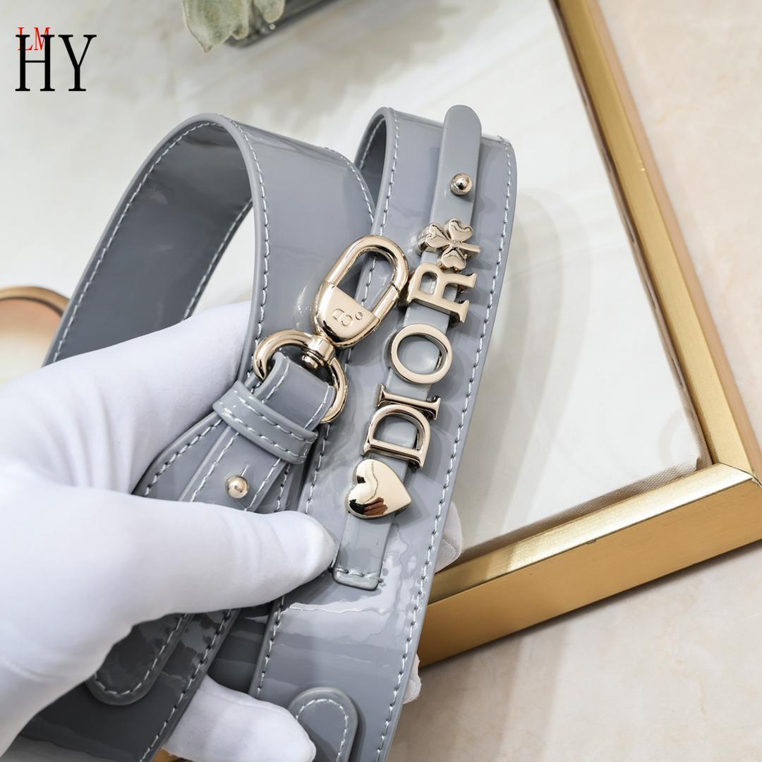 dior 20cm gray patent leather handbag - Image 6