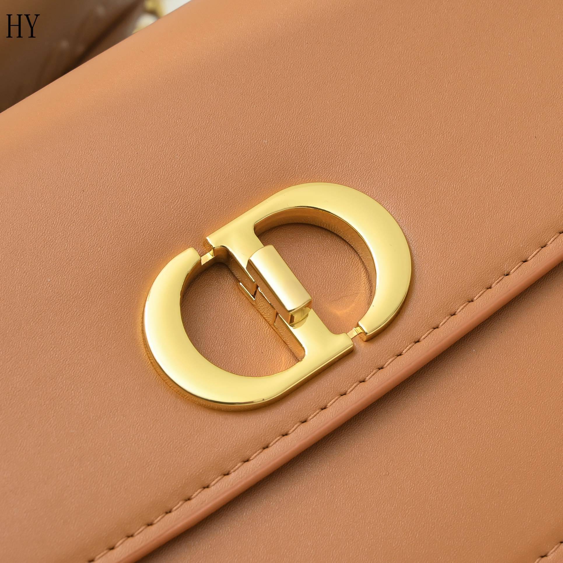 dior tan leather crossbody bag - 22x13x6.5cm - Image 6