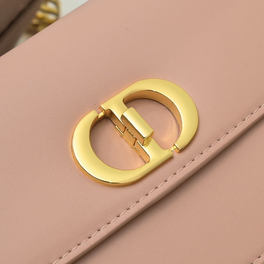 dior pink leather crossbody bag 22*13*6.5 - Image 6