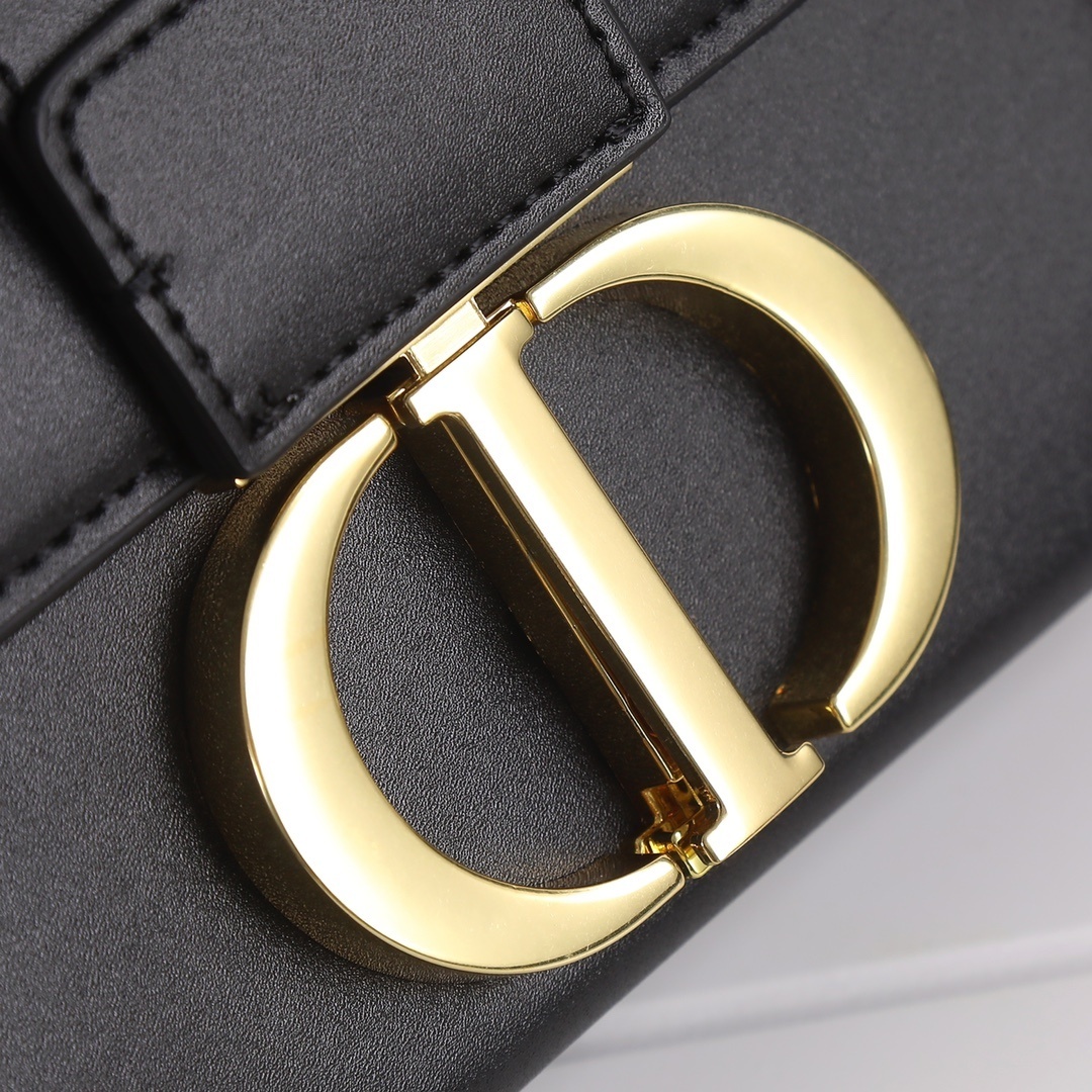 dior black leather shoulder bag - 17.5*11.5*5 - Image 6