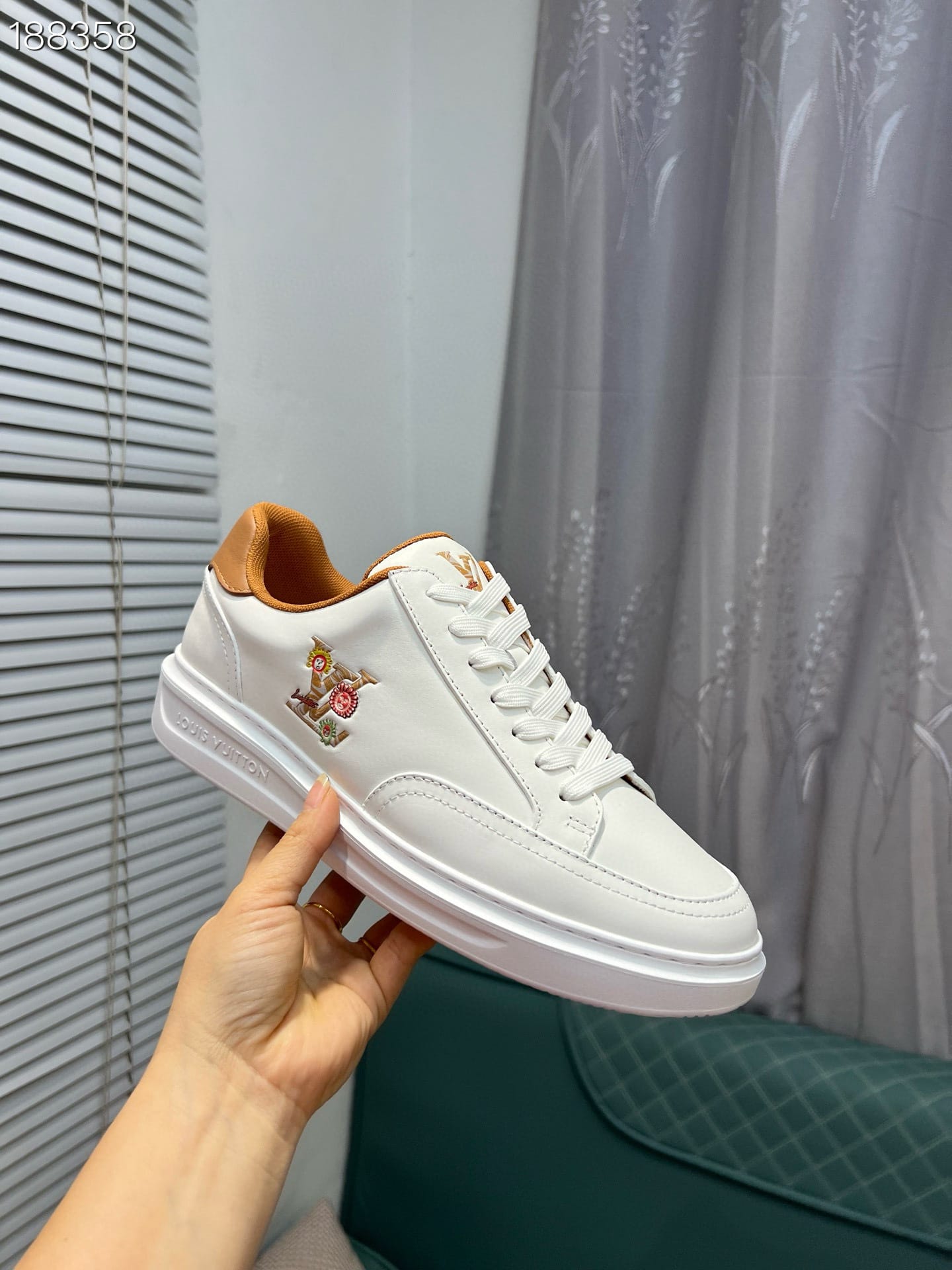 louis vuitton l 39-44 lyt350 sneakers - white/brown - Image 6