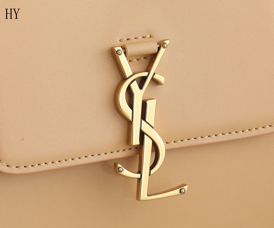 yves saint laurent beige crossbody bag - 16x18x6 cm - Image 6