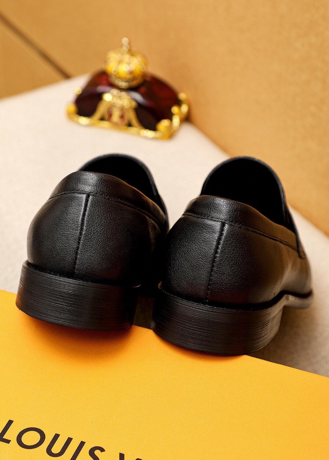 louis vuitton black leather loafers size 38-44 - Image 6