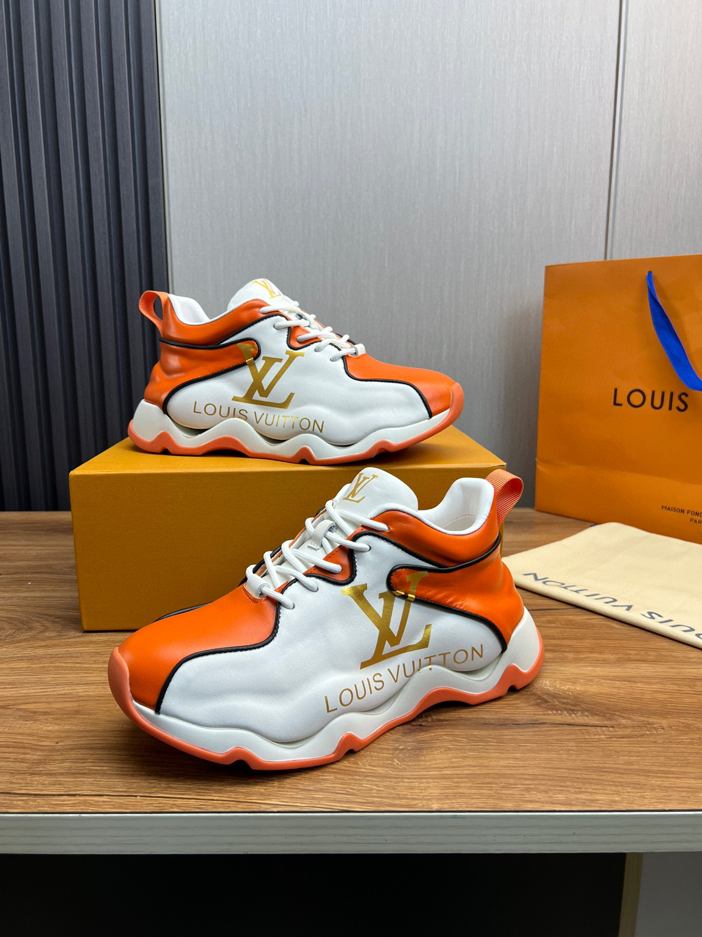 louis vuitton l casual shoes 38-44 - orange/white