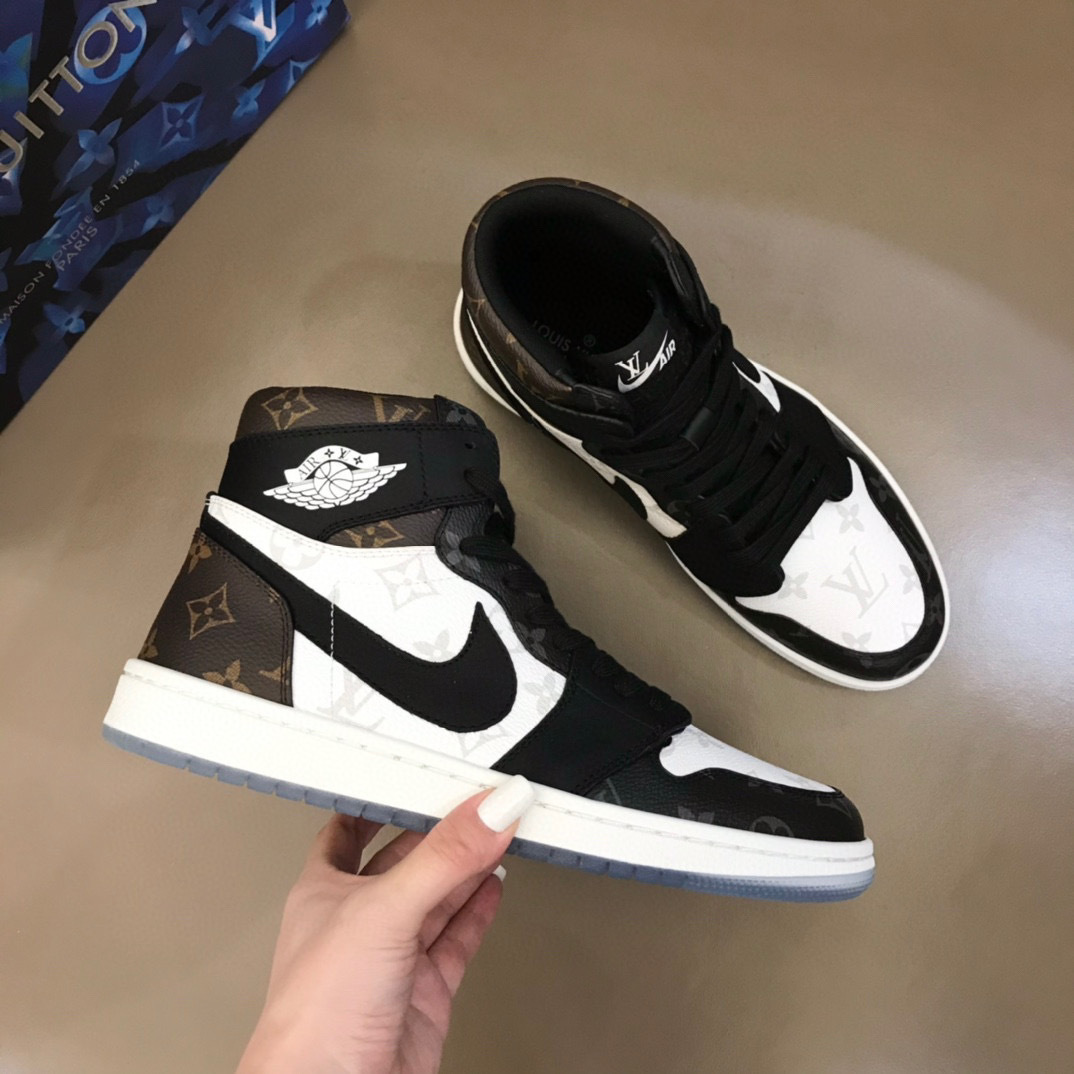 louis vuitton x air jordan high top sneakers 38-44 - Image 6