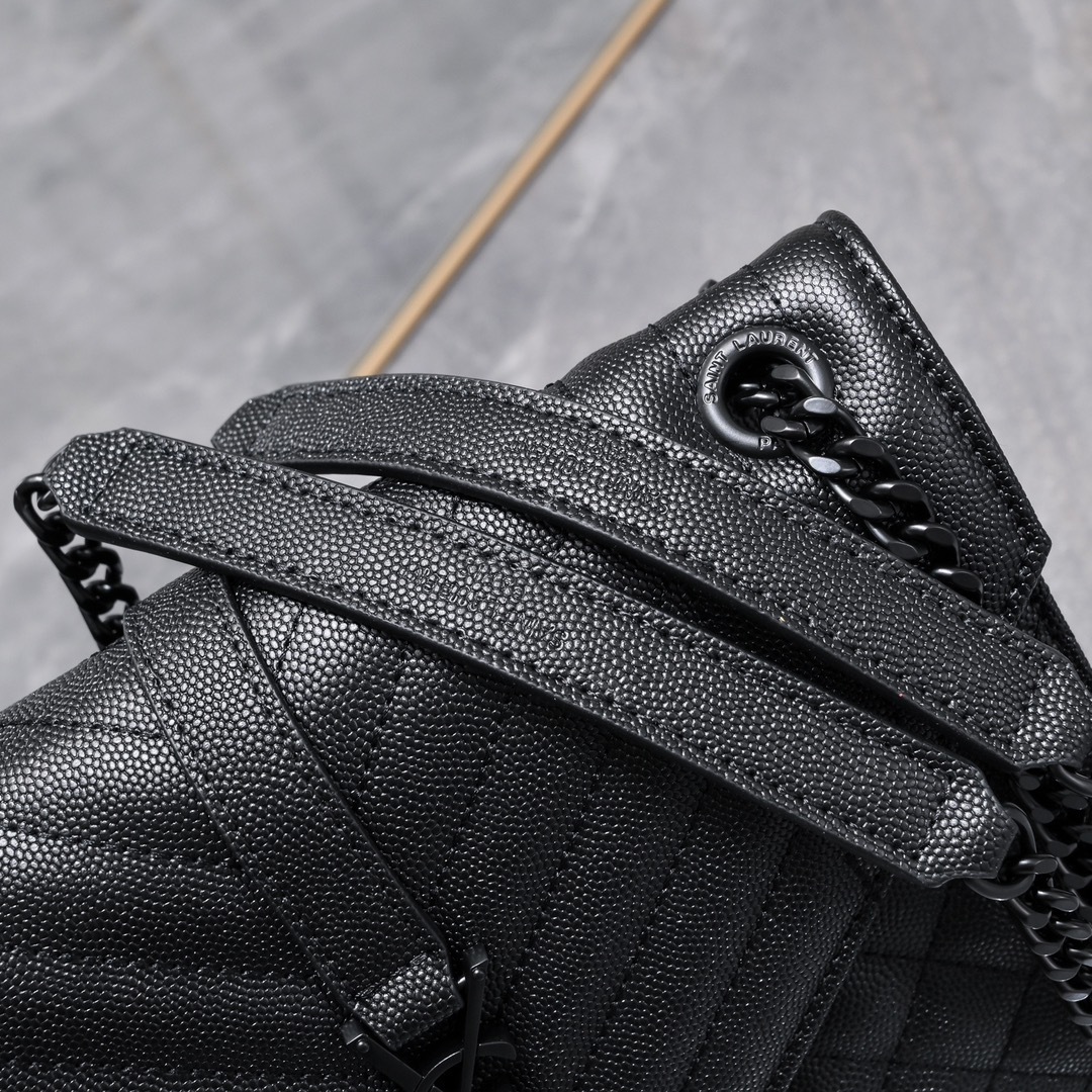 yves saint laurent quilted black crossbody bag - 24x17.5x6cm - Image 6