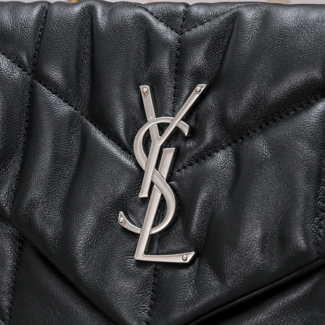 yves saint laurent black quilted shoulder bag 29x17x11cm - Image 6