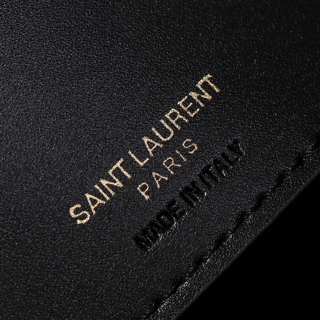 yves saint laurent black leather bucket bag with pouch - Image 6