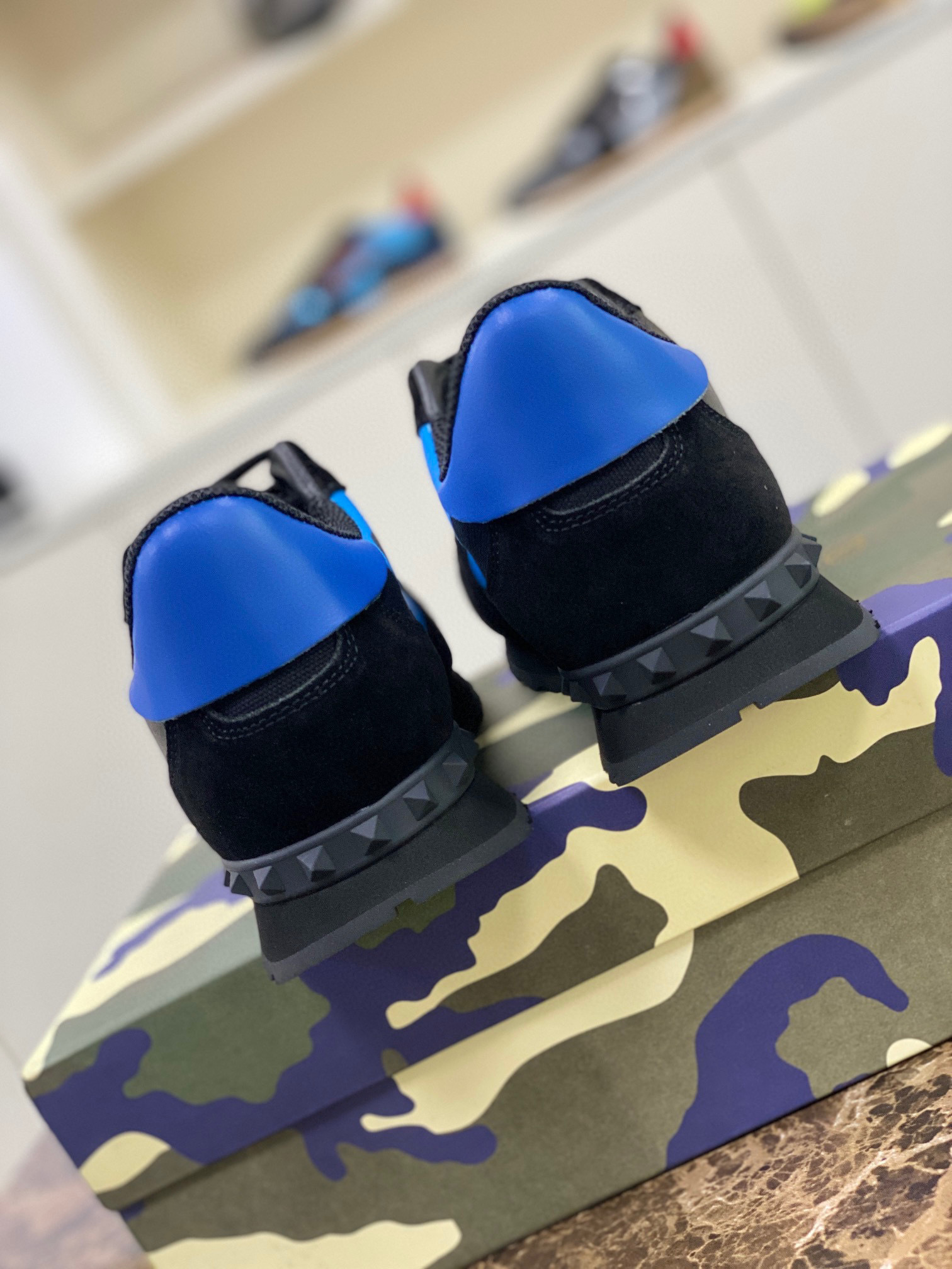 valentino casual sneakers in black/blue - sizes 38-44 - Image 6