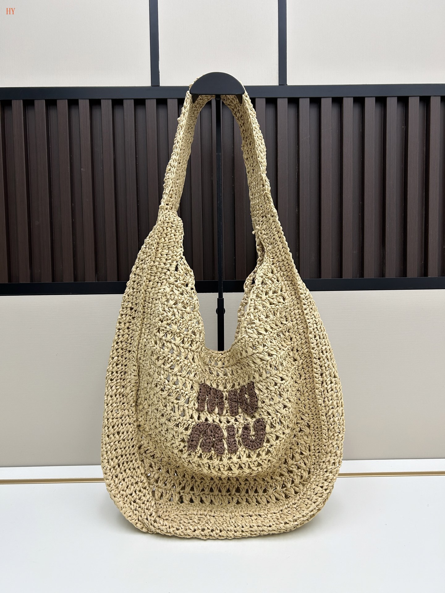 miu miu woven tote bag - 47x32 cm