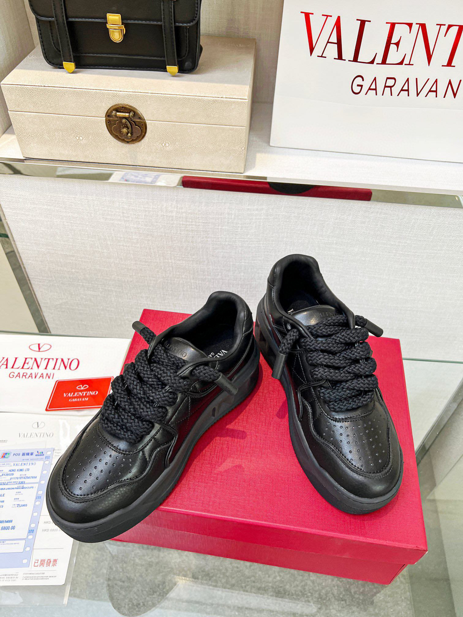 valentino garavani black sneakers, couples size 35-44 - Image 6