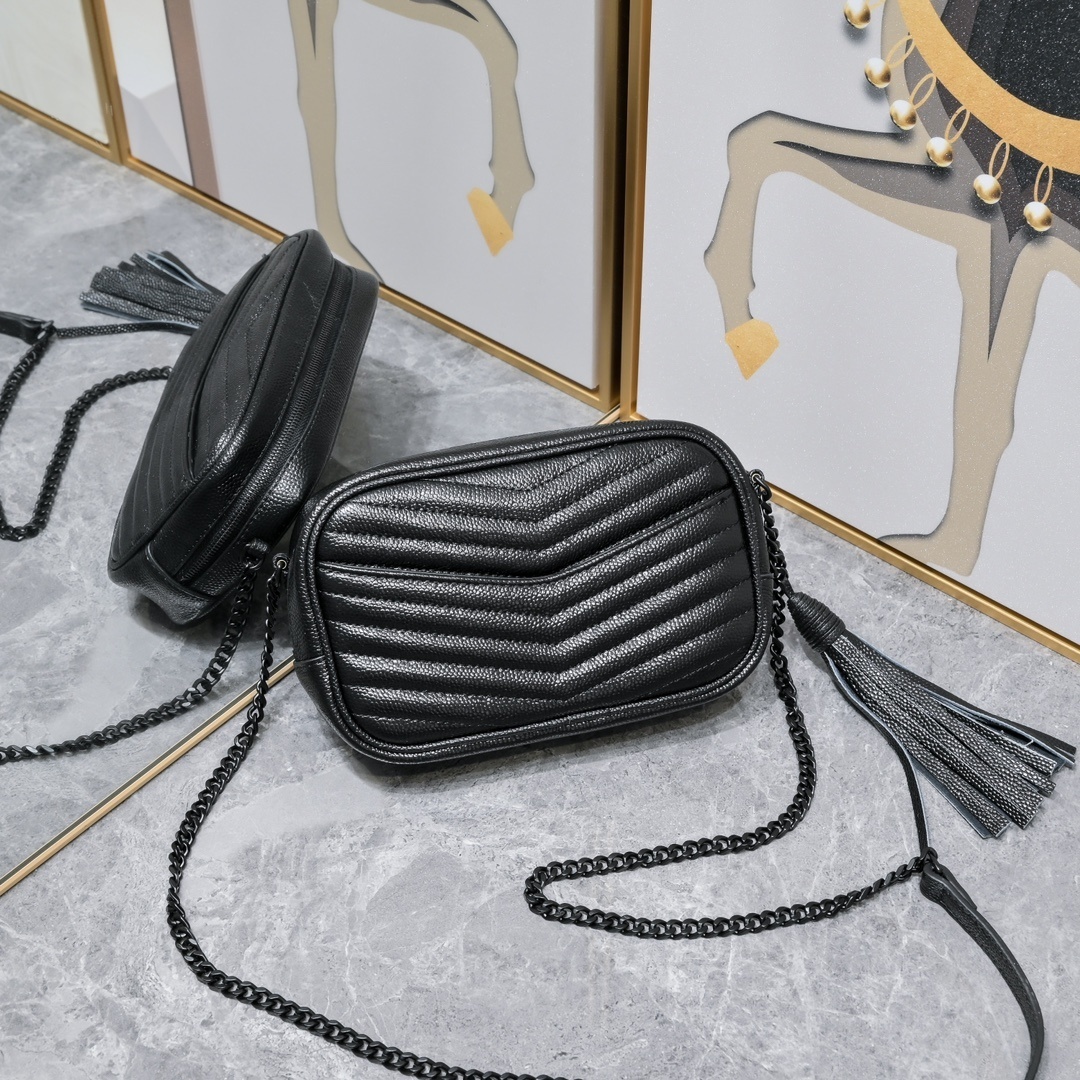 yves saint laurent 1997 black crossbody bag - 18×10×5cm - Image 6