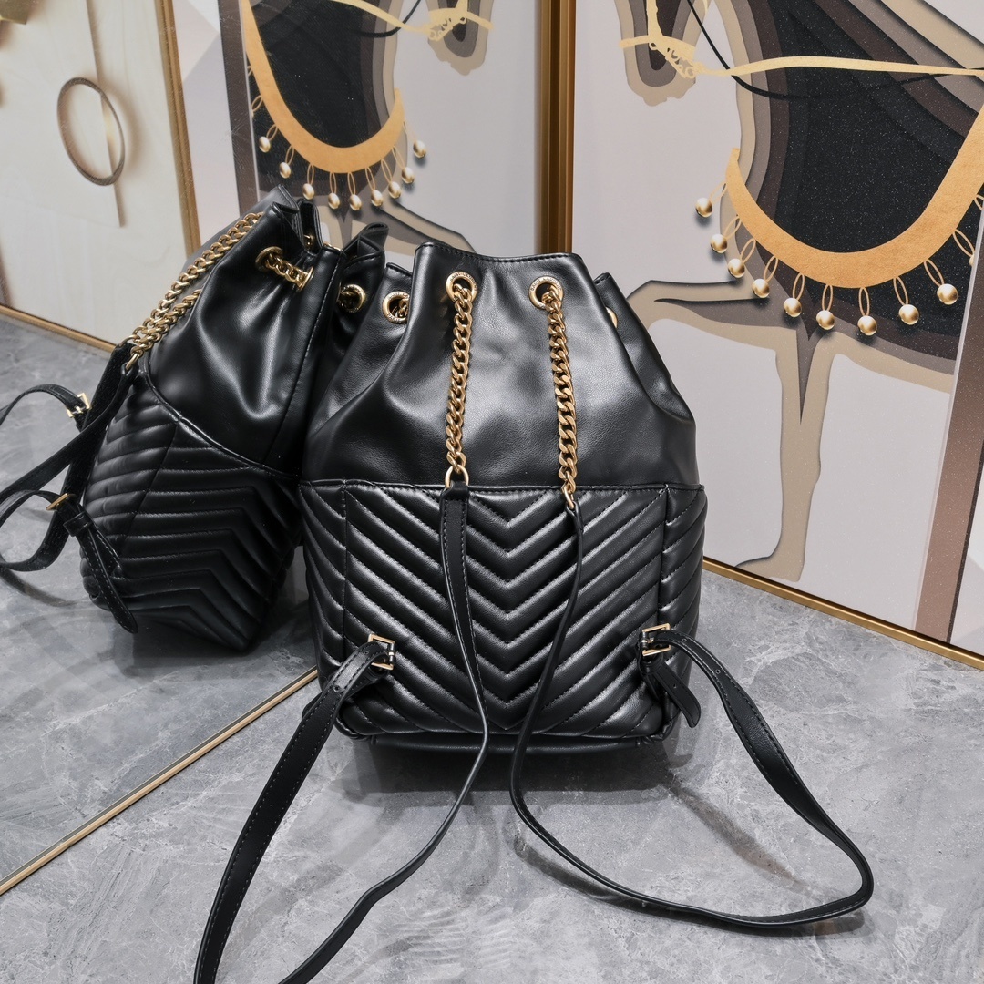 yves saint laurent black bucket bag - 22×29×15cm - Image 6