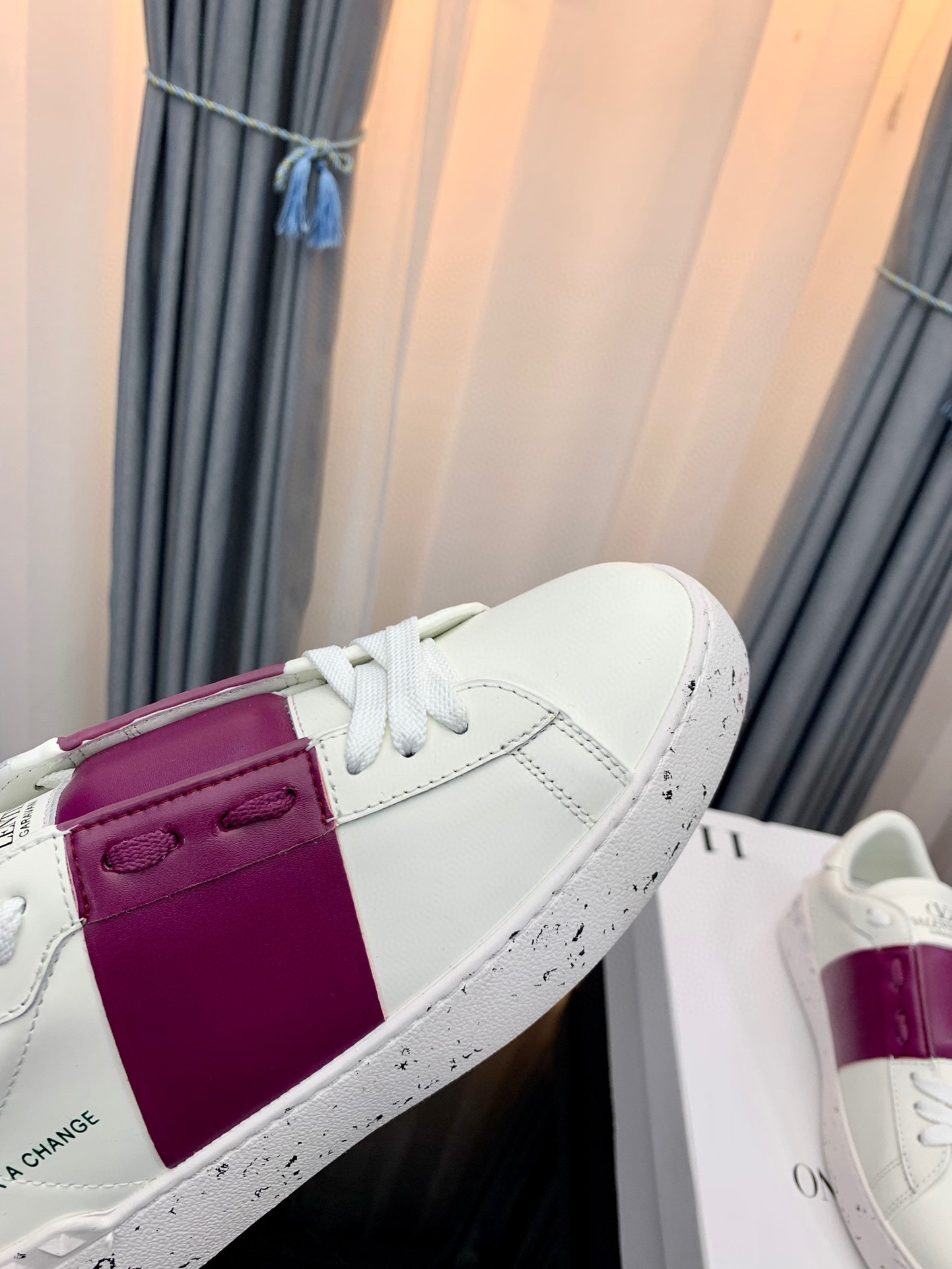 valentino couples sneakers 35-44 with purple stripe - Image 6