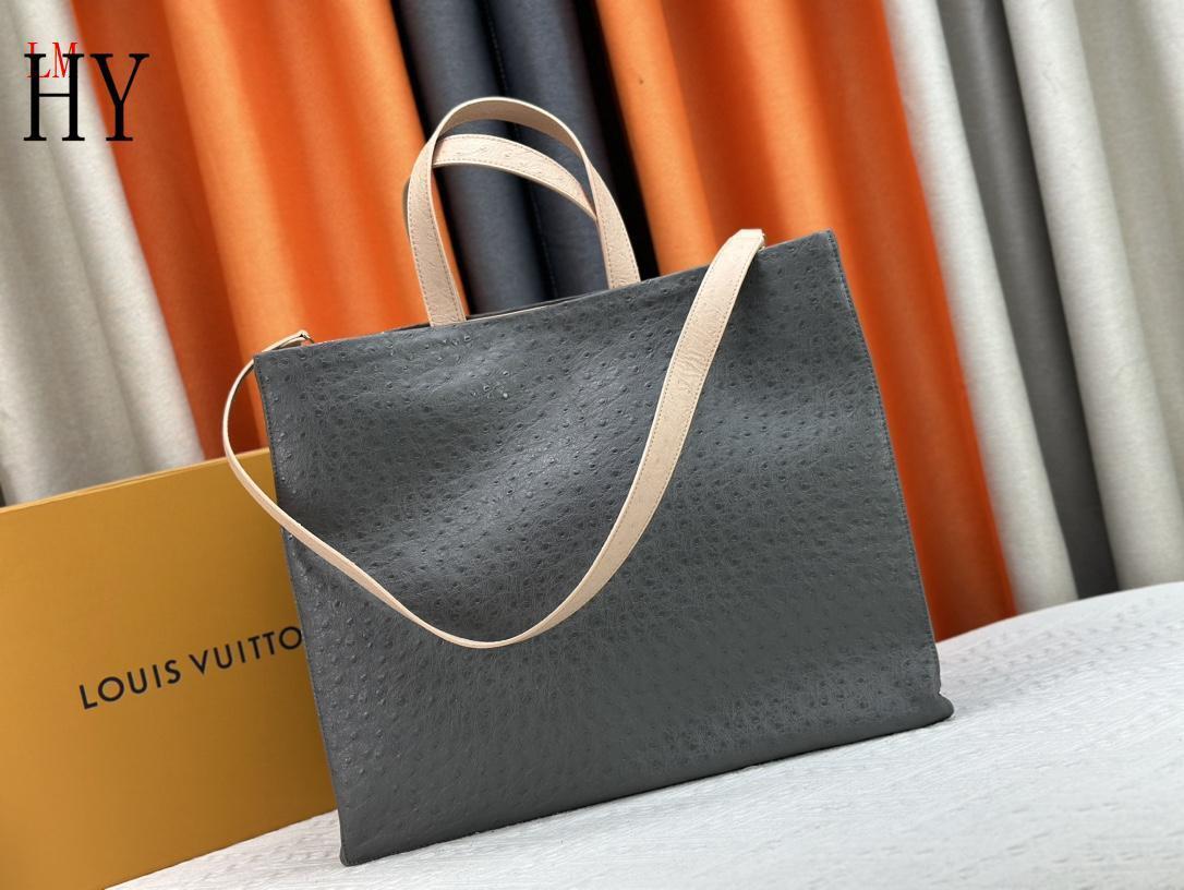 louis vuitton grey tote bag 40*32*16 - Image 6