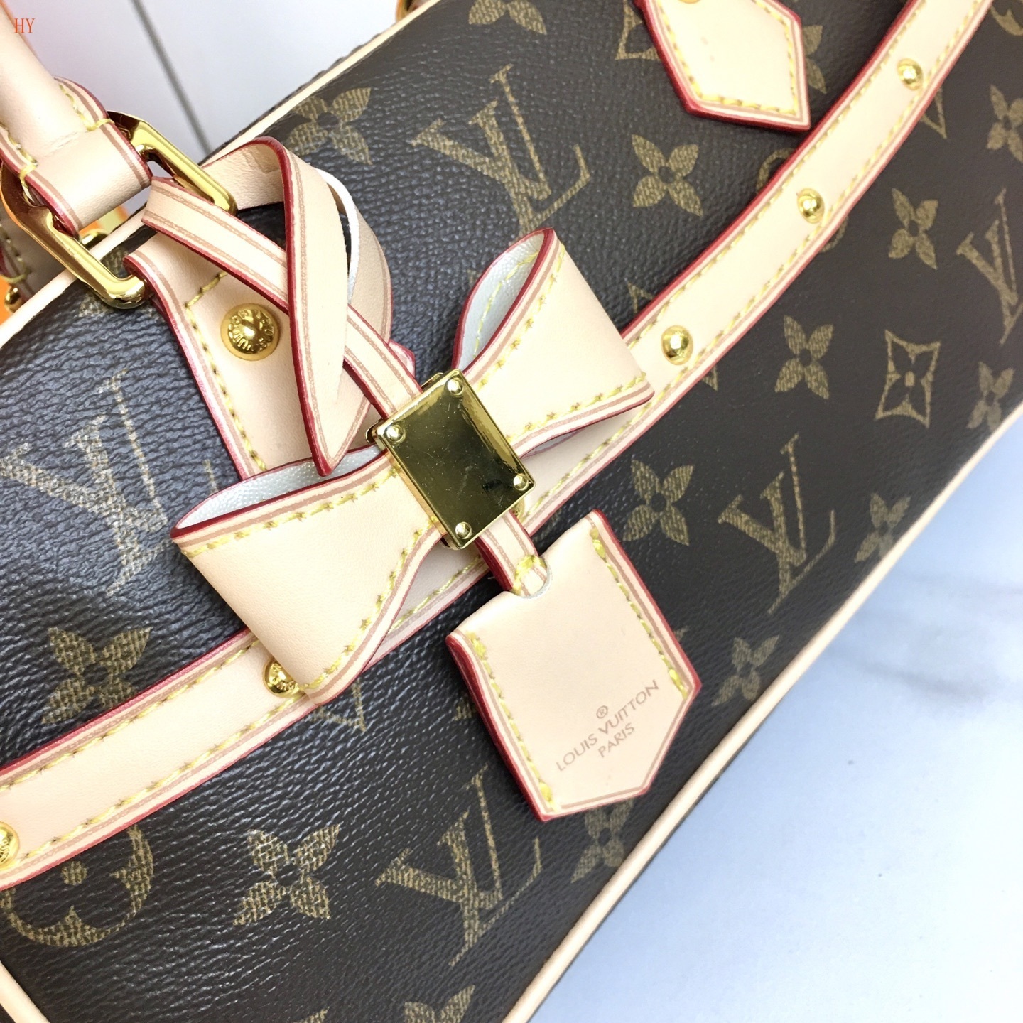 louis vuitton monogram bowler bag 27x14x10 cm - Image 6