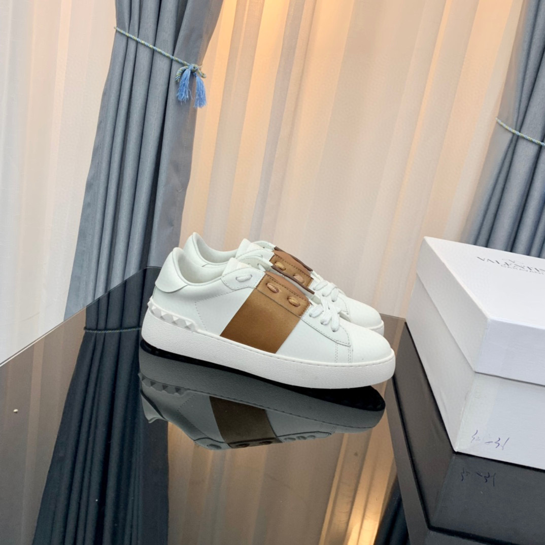 valentino unisex sneakers 35-44 - white/brown - Image 7