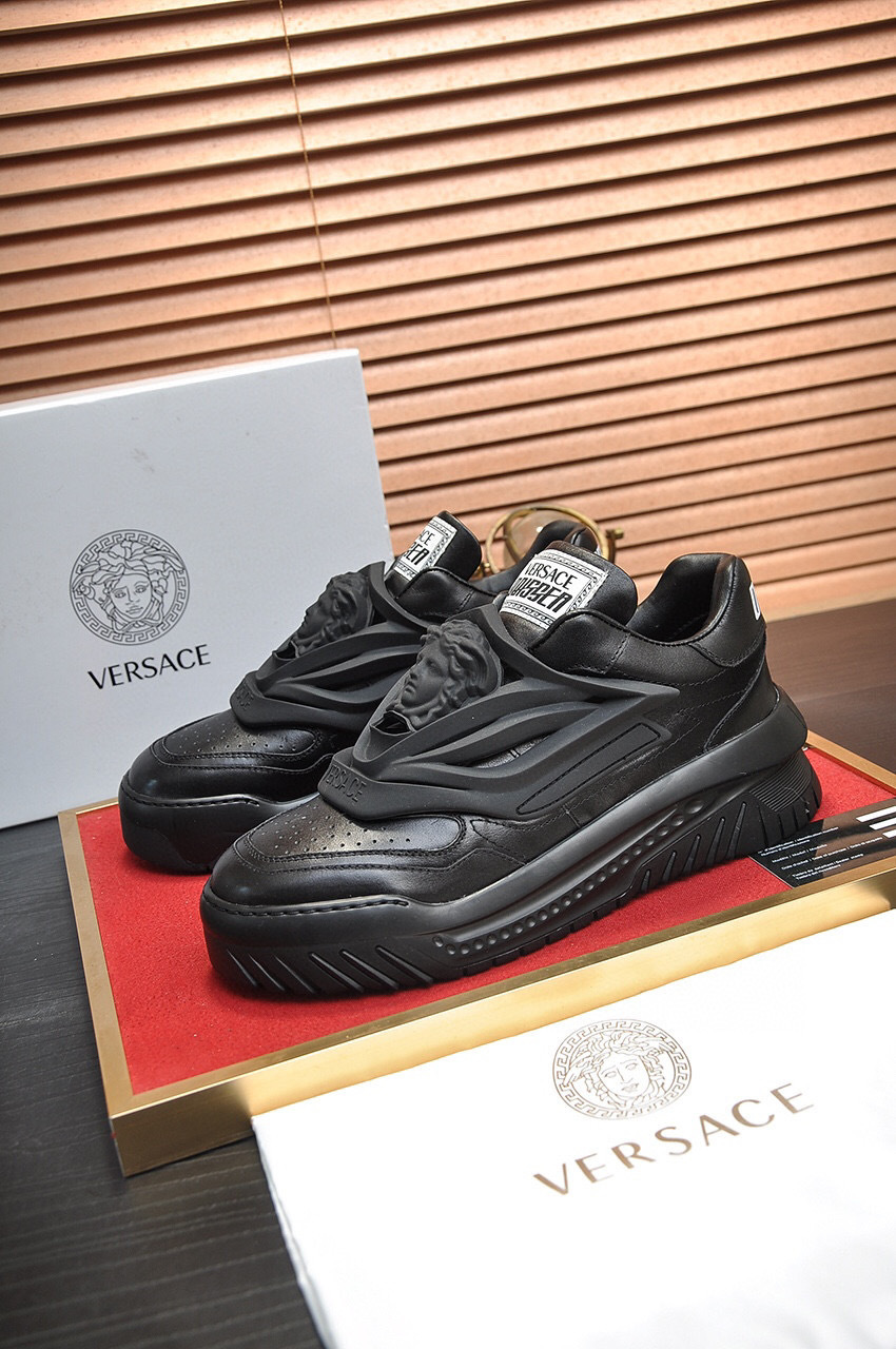 versace black casual sneakers size 38-44