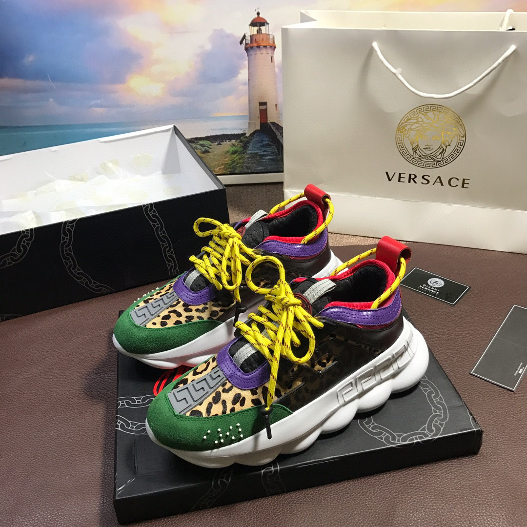 versace unisex dad sneakers 35-44 - colorful design