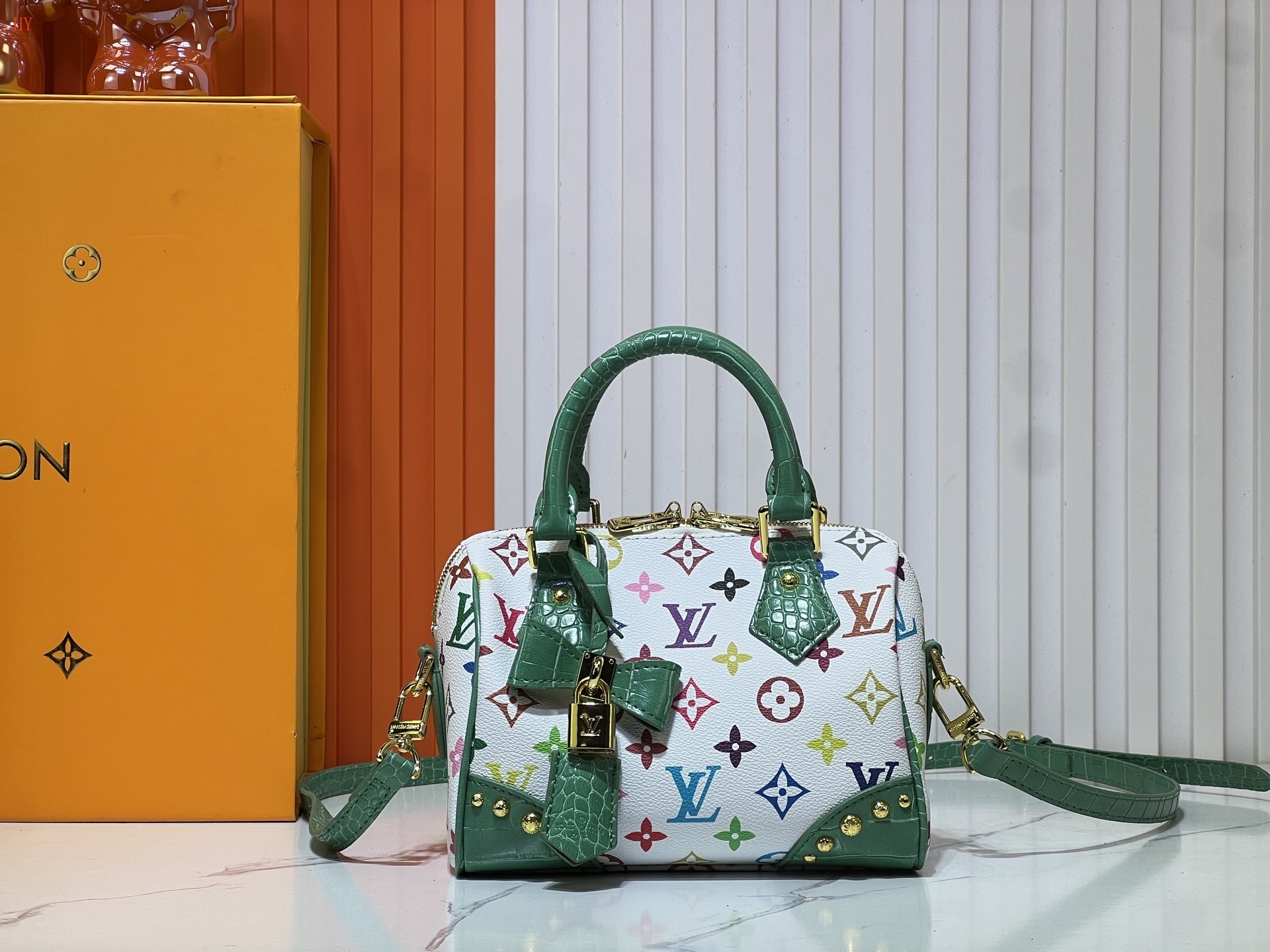 louis vuitton multicolor mini handbag - 20.5x13.5x12 cm