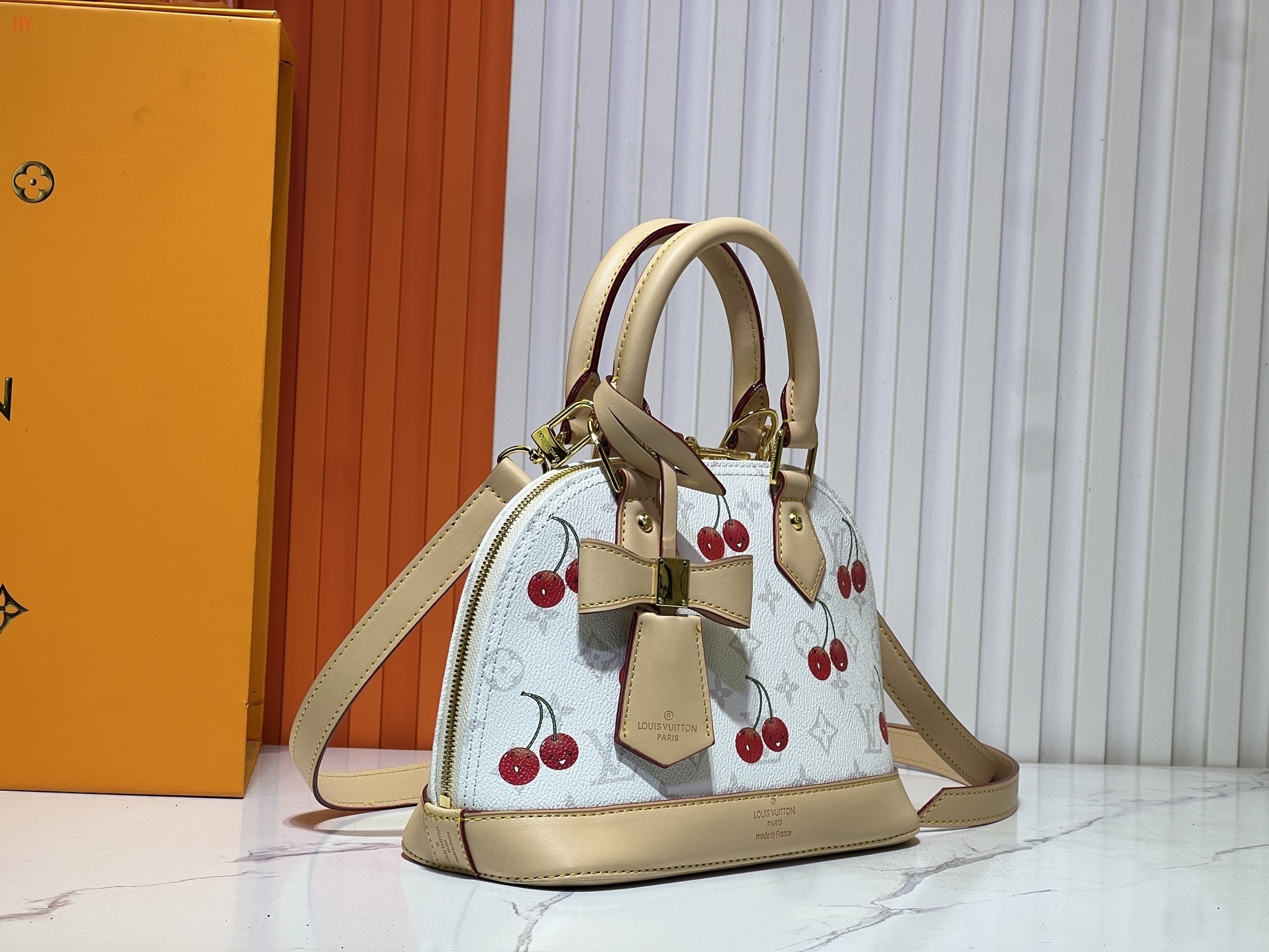 louis vuitton cherry print handbag - 23.5x17.5x11.5 cm - Image 7