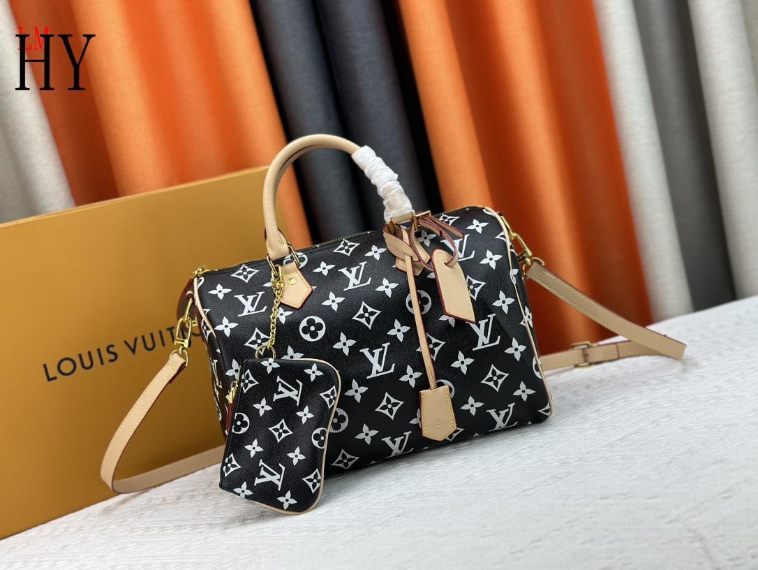 louis vuitton monogram canvas handbag 30x21x17 cm