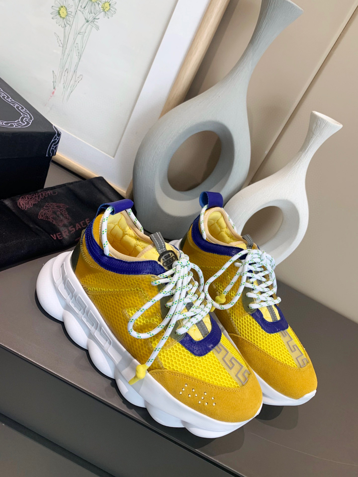 versace men's yellow dad sneakers size 35-44 - Image 7