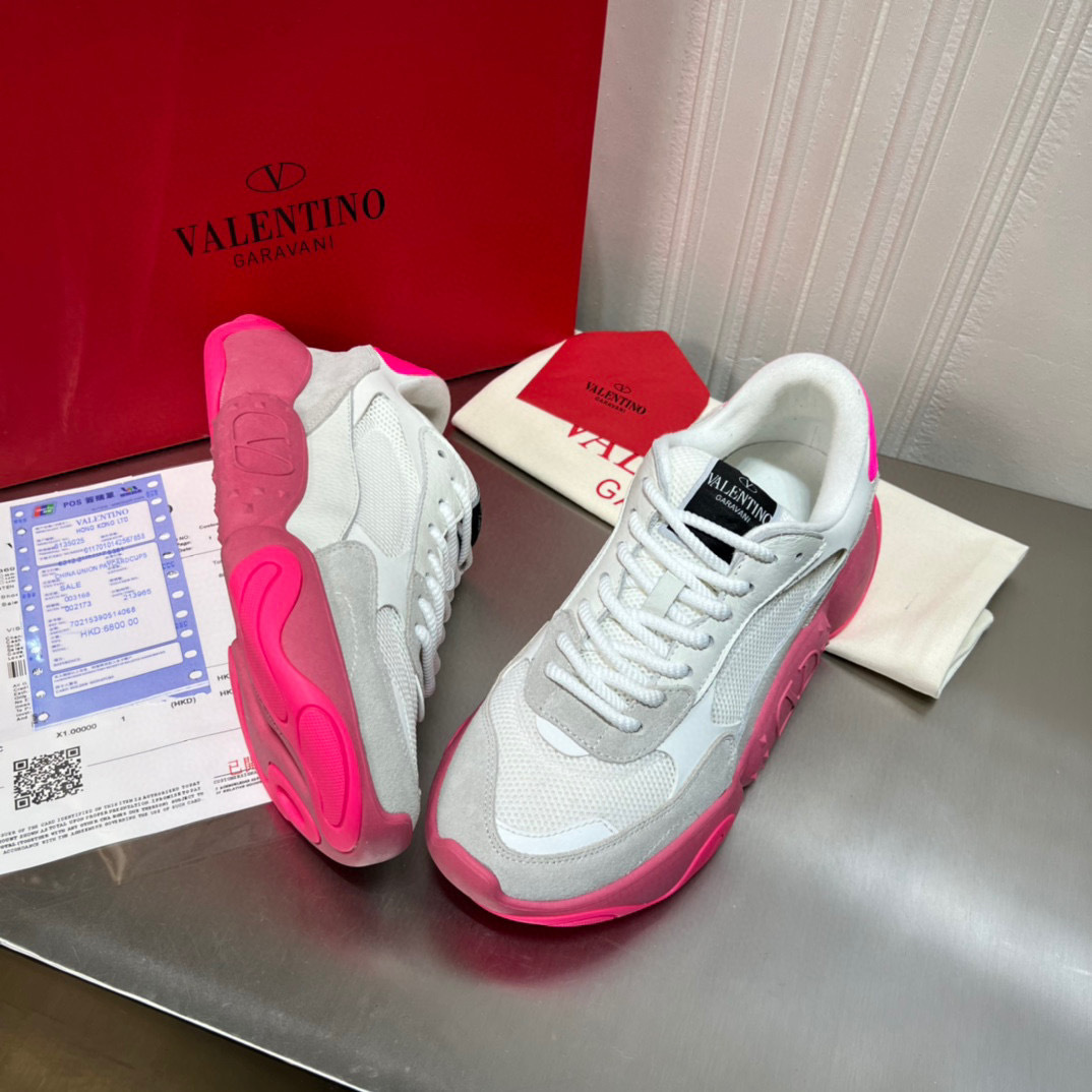valentino unisex sneakers 35-44 with pink sole - Image 7