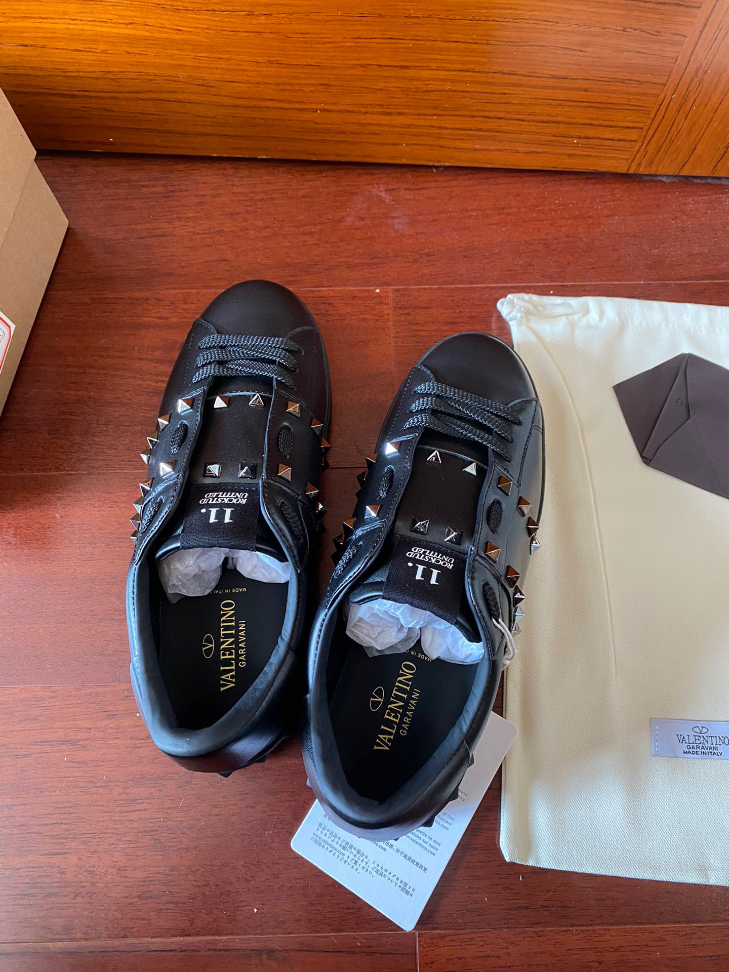 valentino rockstud untitled sneakers - size 11 - Image 7