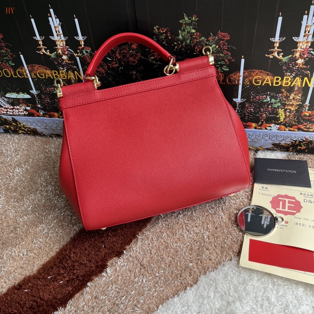 dolce & gabbana red handbag 25x20x12 cm - Image 7