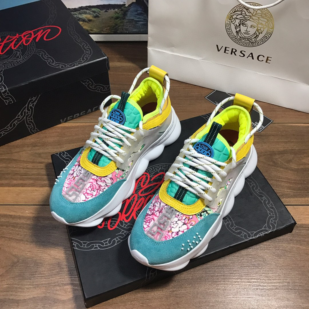 versace floral couple sneakers 35-44 - Image 7