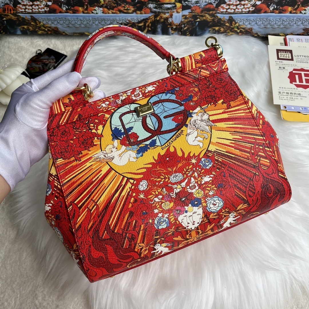 dolce & gabbana floral print handbag 25x20x12 cm - Image 7