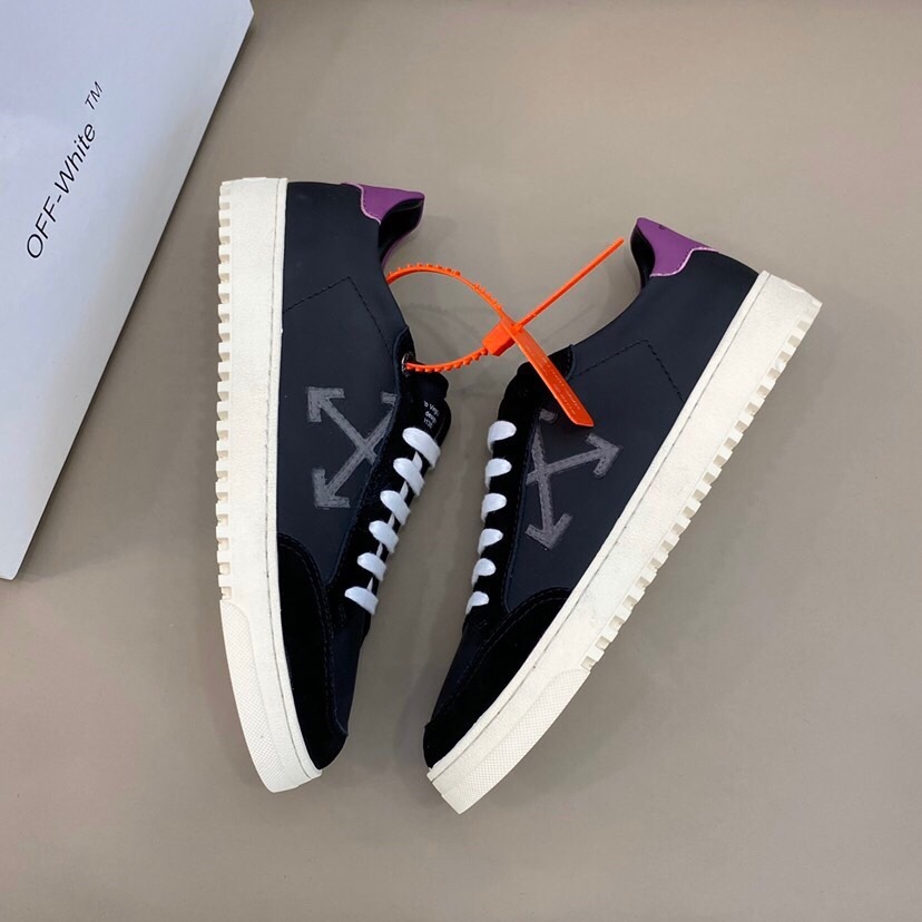 off-white casual sneakers black/purple 38-44 - Image 7