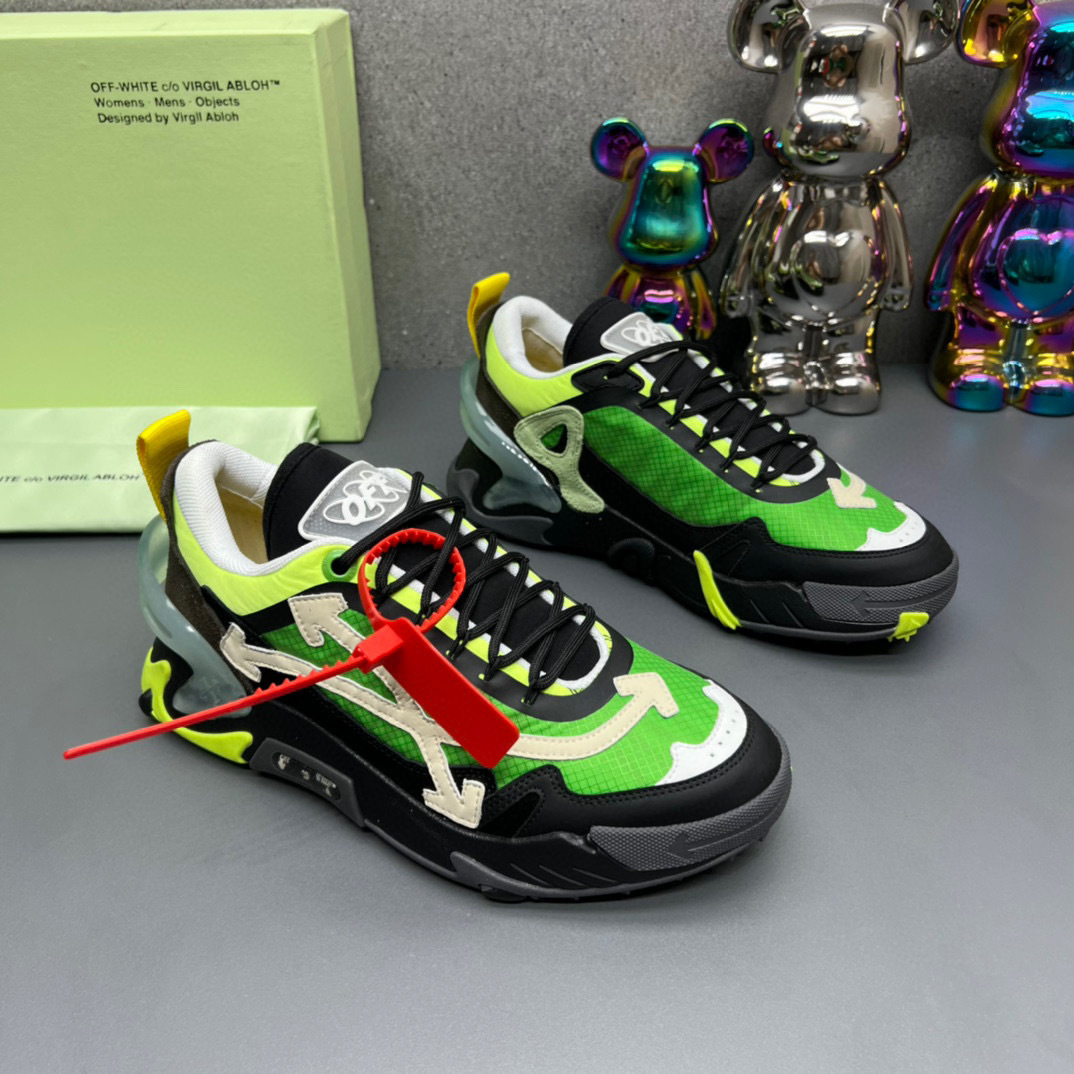 off-white sneakers 38-44 - green/black/yellow - Image 7