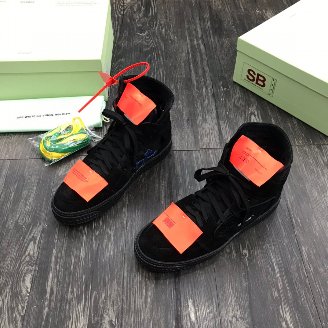 off-white high-top sneakers for couples, sizes 35-44