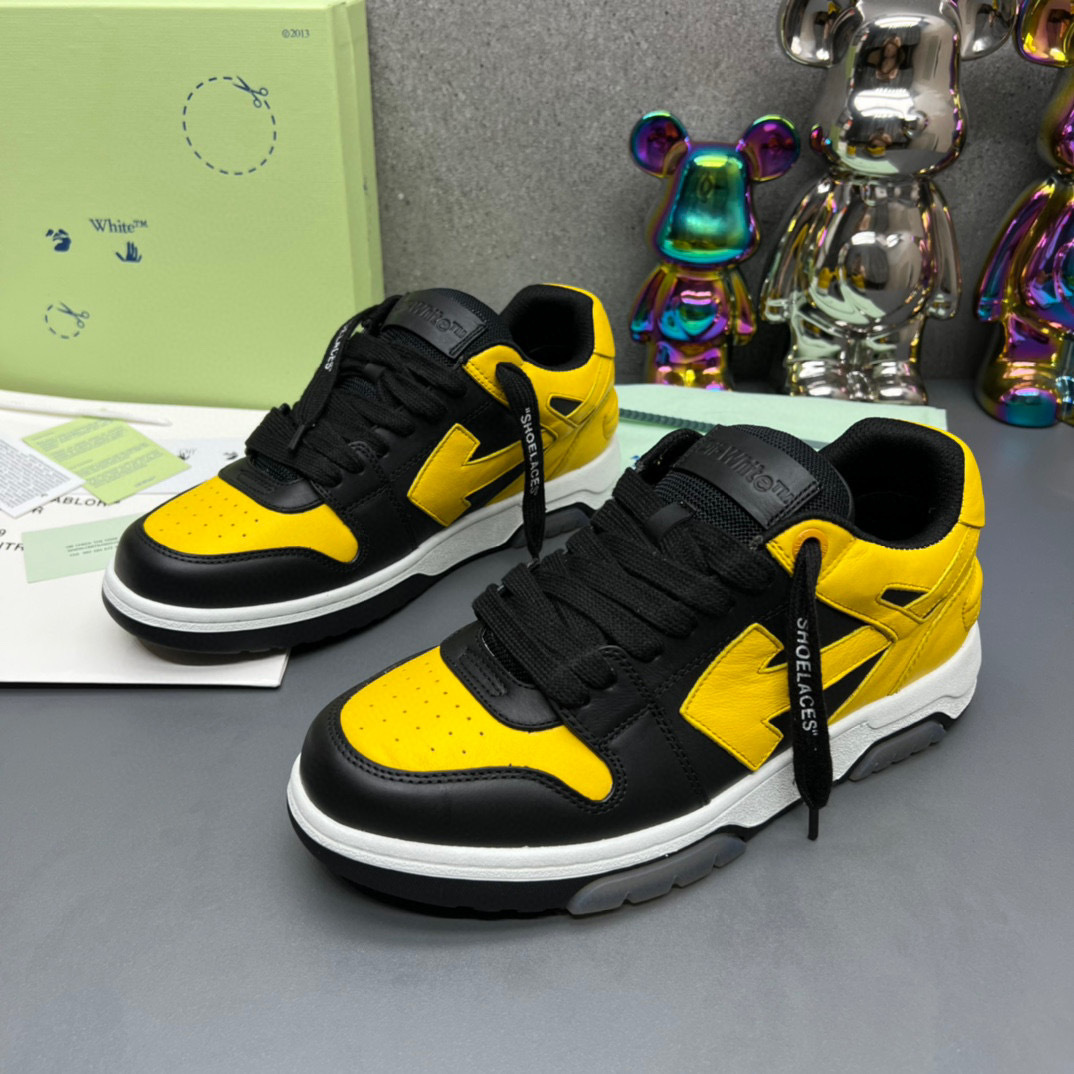 off-white yellow and black sneakers, sizes 35-44 - Image 7
