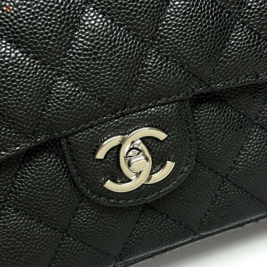 chanel classic flap bag - 33x22x9 cm - black - Image 7