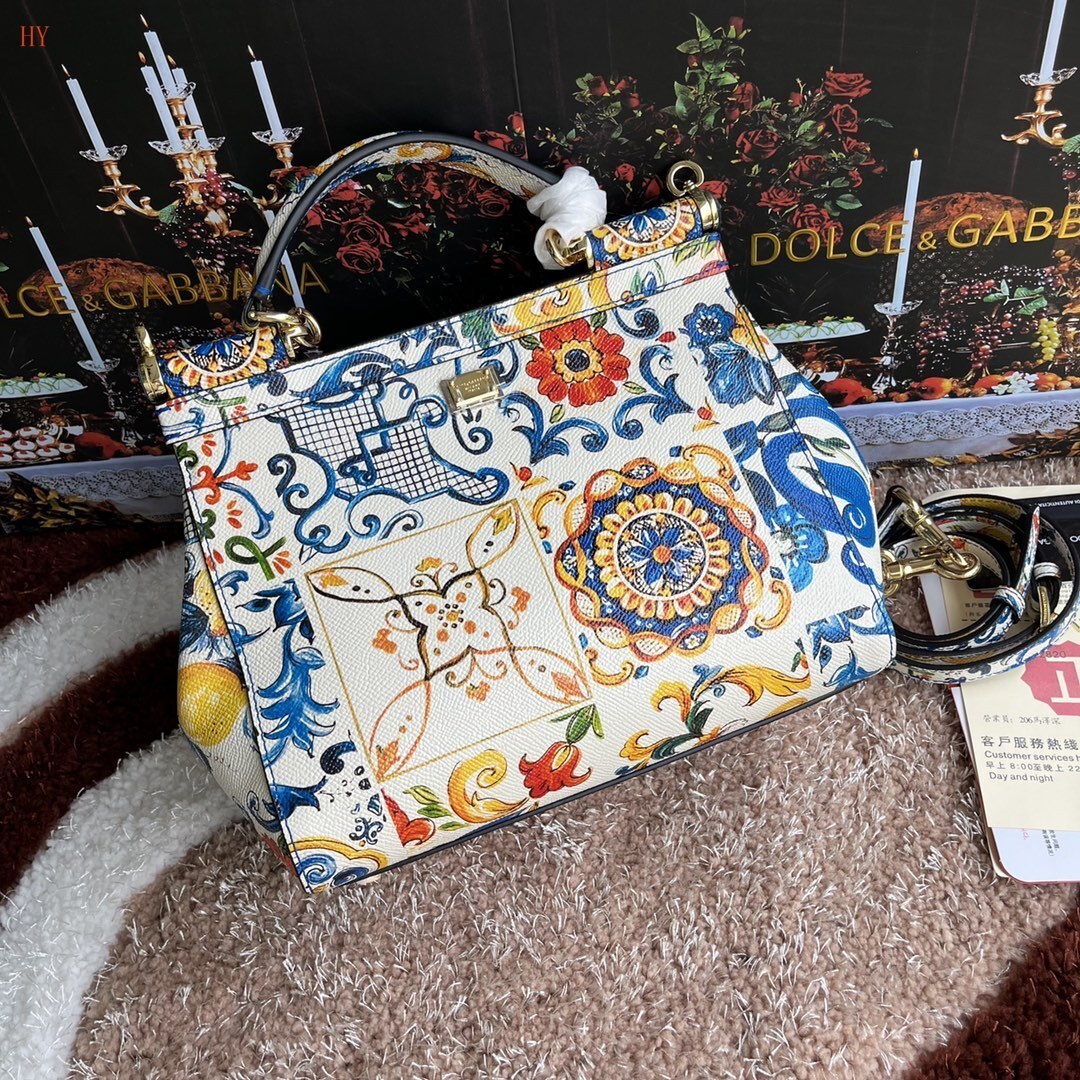 dolce & gabbana floral print handbag 25x20x12.5 cm - Image 7