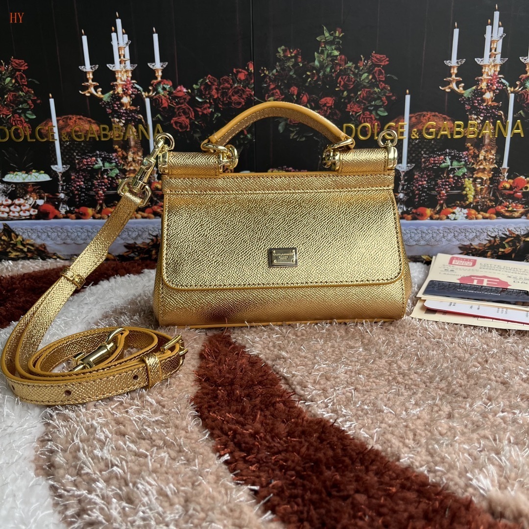 dolce & gabbana gold handbag 18x11x6 cm - 532003 - Image 7