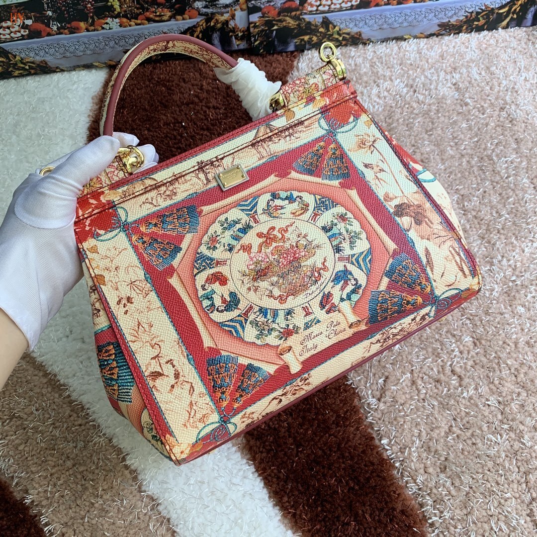 dolce & gabbana floral print handbag 25x20x12 cm - Image 7